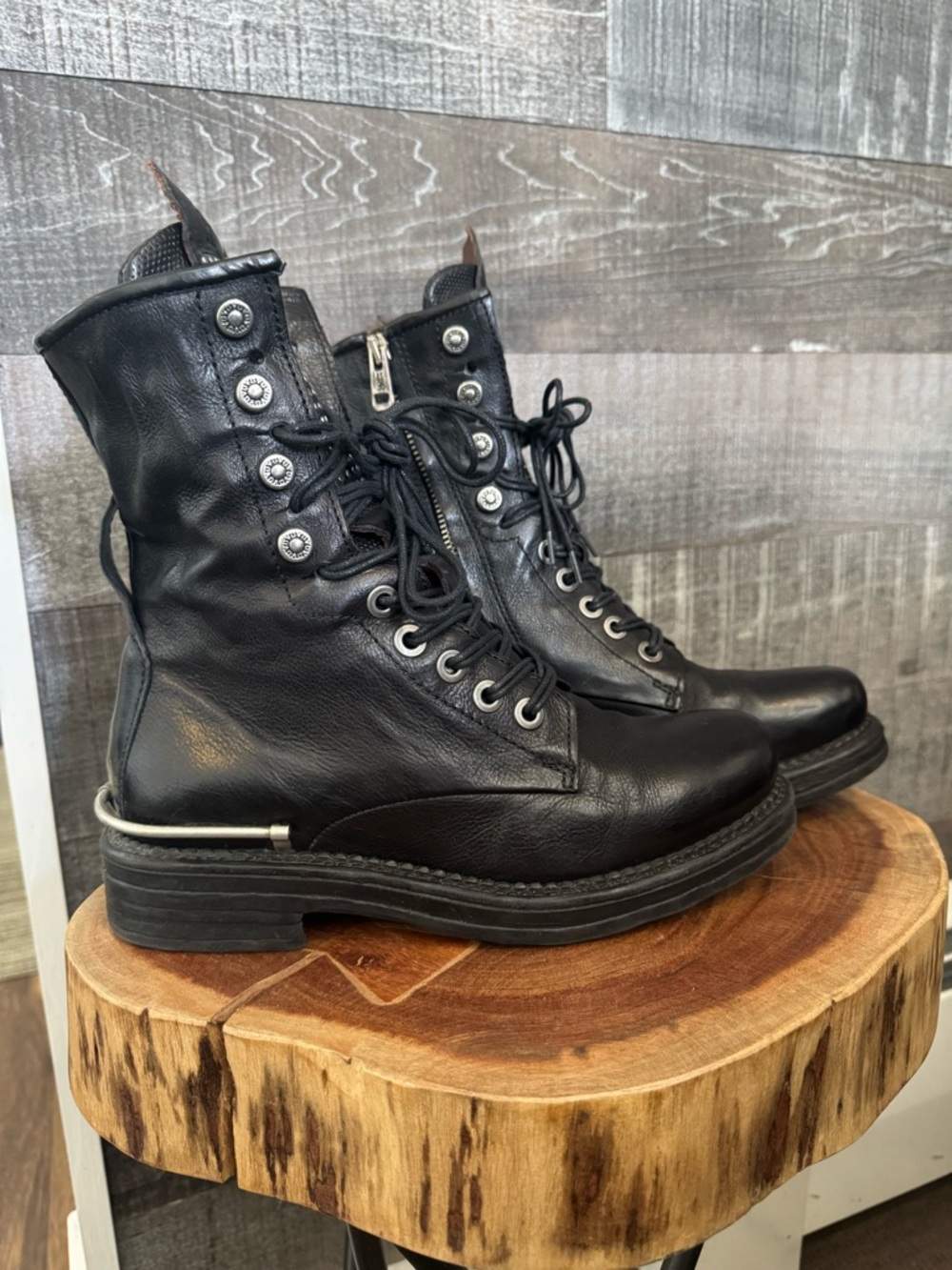 A.S.98 EUC BELLAMY MOTO BIKER BOOT 6.5-7 US.